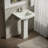 Archer 24" Rectangular Pedestal Bathroom Sink with Widespread Faucet Holes-3639117-6929154