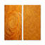 Ensemble de 2 décorations murales Golden Abstract Spiral Reverie IV - Abstract Collages-856766624-856766626
