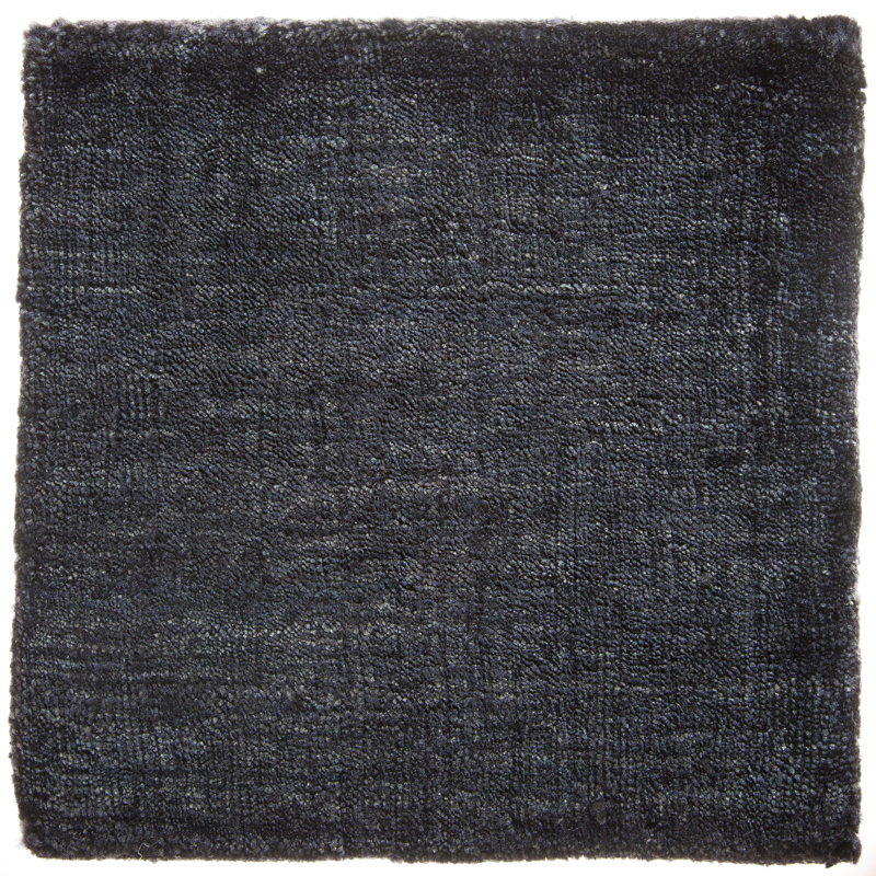 Tapis moderne en soie tissé à la main Modern, Carré 9 pi