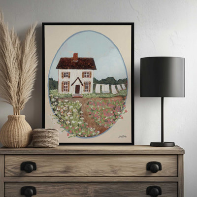 «Flower Farm Cottage» par Sara Baker, reproduction d'art