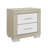 Natural And White Nightstand-764458297