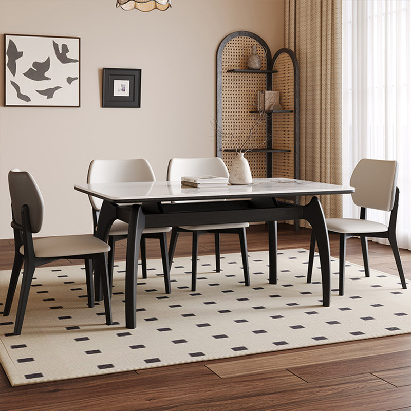 Ensembles de table de salle à manger de style français rétro, H 29,53 po x L 62,99 po x l 31,5 po