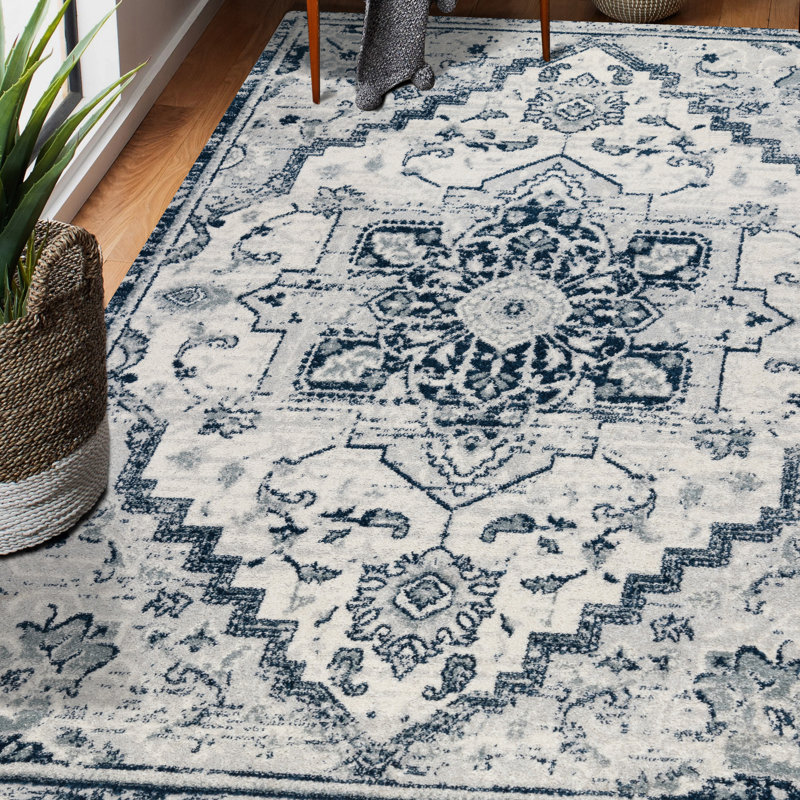 Tapis traditionnel à poils courts Mosa, Rectangle 2 pi x 3 pi