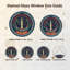 Panneau de fenêtre en verre pour décoration intérieure American Independance USA 250th Anniversary - H 12 po-126676438
