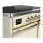 Majestic III Series 40 Inch Induction Range with 6 Induction Elements in Antique White (Brass Trim)-124828865-124828840