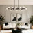 Faustena 16-Light Dimmable Bubble Glass Golden Sputnik Modern Linear Chandelier-256866246