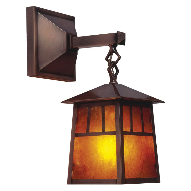 Lanterne murale d'extérieur 1 lumière Raymond, H 10,5 po x l 5,25 po x P 8 po, Vert-de-gris patine, Blanc opalescent