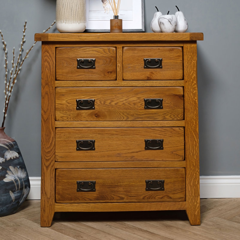 Coblyn 85cm W 5 - Drawer Chest of Drawers