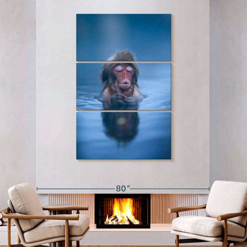 Brampt Japanese Snow Monkey, 74" H x 48" W