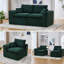 Canapé confortable et ergonomique à deux places, en mousse haute densité, avec housses de coussin amovibles. Parfait pour la chambre à coucher. Motif nuage moderne, support et design.