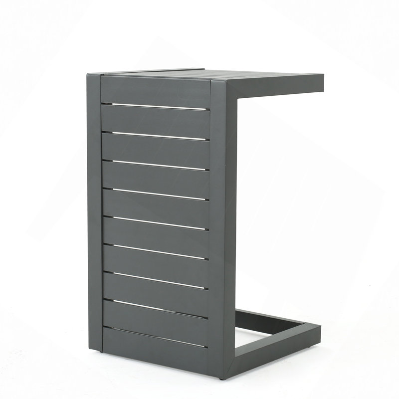 C-Shaped Table, Gray