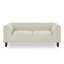 Canapé pour animaux de compagnie avec dossier et accoudoirs, canapé pour animaux de compagnie rectangulaire moderne convenant aux petits et moyens chiens, canapé pour chien confortable à coussin souple - BEIGE-116119218