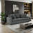 Rufus 91.5" Modern & Contemporary Two Textured Upholstery Microfiber and Corduroy Sofa with Versatile Reversible Configuration, High-Density Foam over Pocket Coils-1069979891