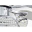 Ventilateur de plafond en chrome chrome poli 3 lumières avec télécommande Camreigh