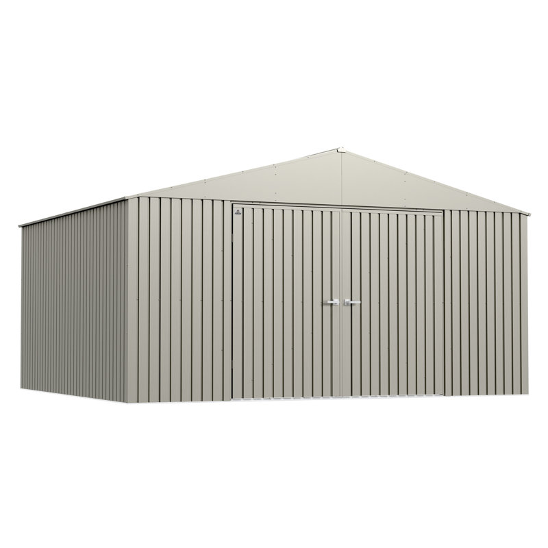 Remise de rangement en acier Elite, 14 x 12, gris froid, Gris froid