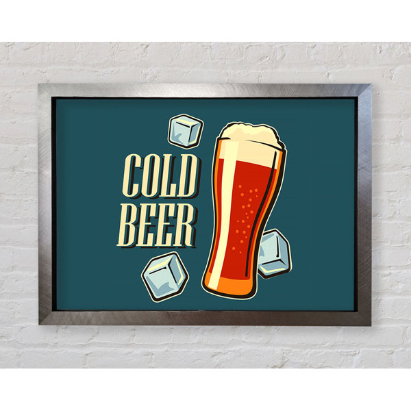 Beer Picture Frame Bright Star Cold Beer - Single Picture Frame Print | Wayfair.co.uk