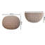 Kresten 48cm Wide Round Solid Colour Pouffe Ottoman-799634192