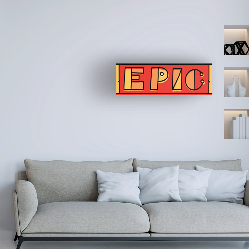 Art mural sur toile tendue «Howie Green» pour décoration de salon, de chambre à coucher ou de bureau - 10 x 32