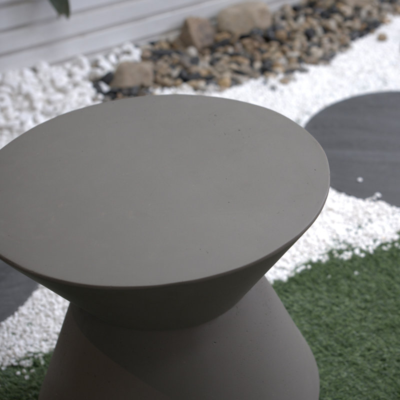 Table d'appoint de jardin - l 18,1 po x H 20,3 po, faux tabouret de patio H 18,1 po pour la détente en plein air