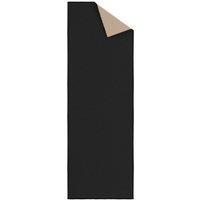 Emmy Black Indoor Runner Rug, Black, Runner 1'8" x 4'5"
