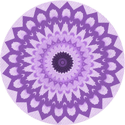 Tapis mauve en laine
