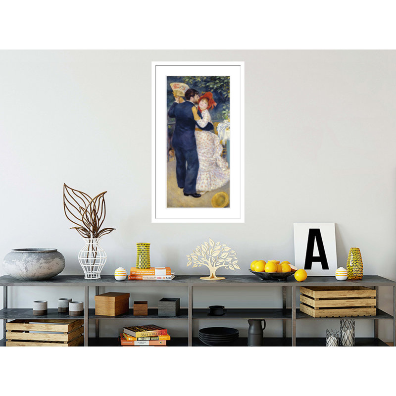 «A Dance in the Country» par Pierre-Auguste Renoir, impression giclée encadrée, H 41,5 po x l 23,79 po