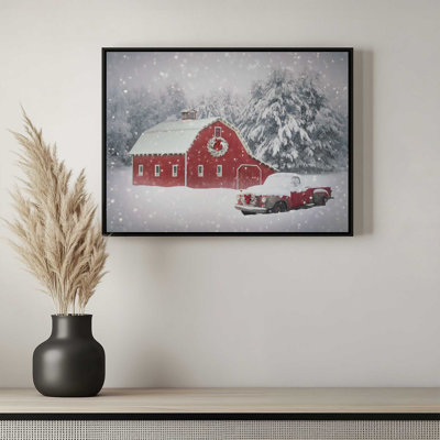 «Country Christmas Snowy Night» par Lori Deiter, reproduction d'art
