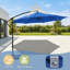  Auvent de remplacement pour parasol de table à 8 nervures de patio-2132851147