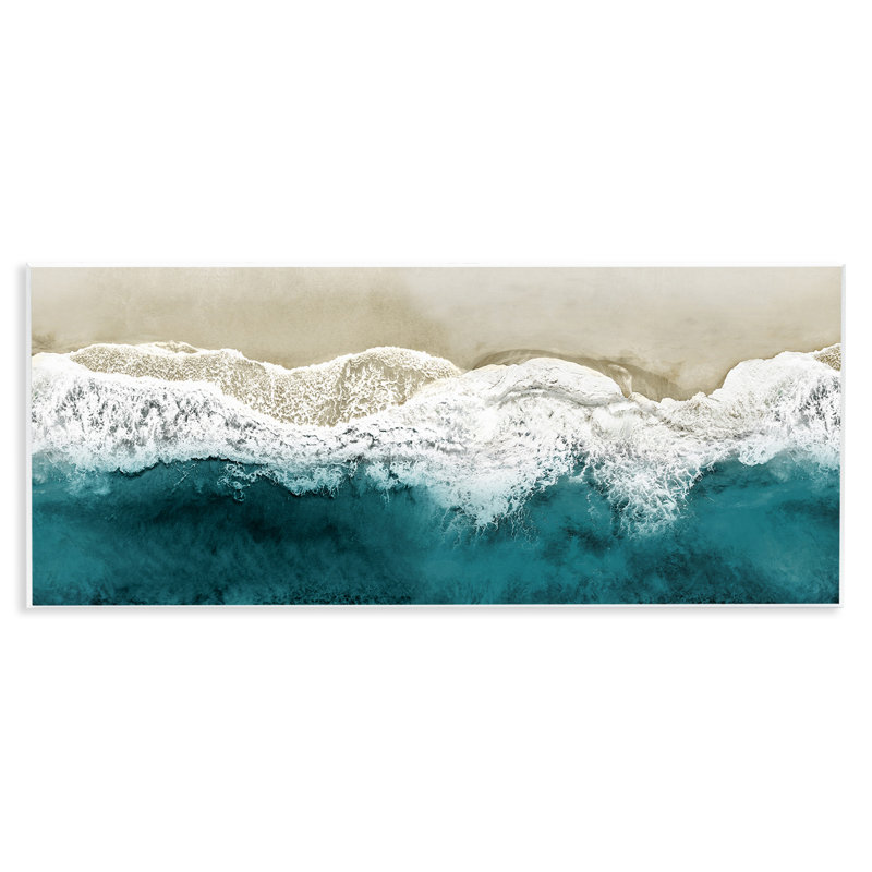 Foamy Beach Coast, bleu profond, océan, par Maggie Olsen 940