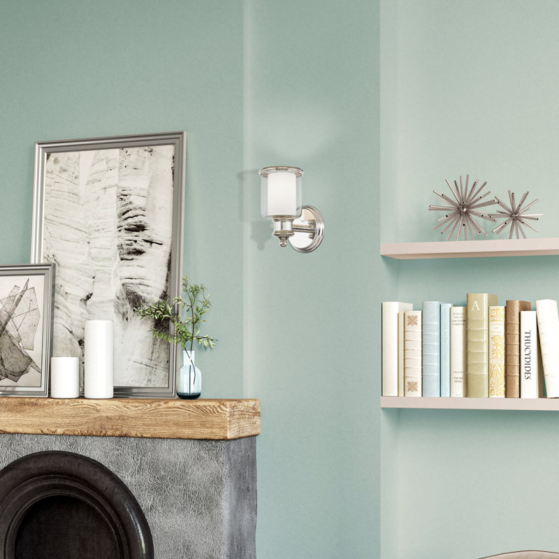 Allysa Flush Mounted Sconce, Polished Nickel