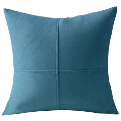  Set of 2 Plain Colors Equal Quadrants Throw Pillows FULL set with INSERTS 