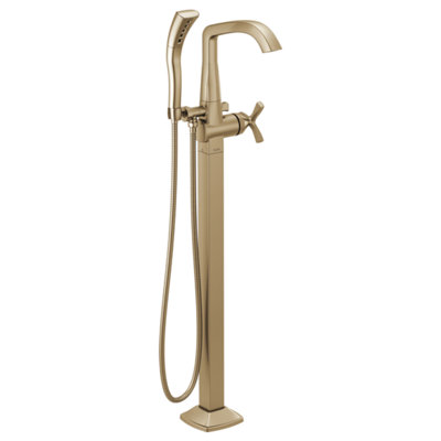 Garniture de robinet de baignoire sur pied à poignée simple Stryke