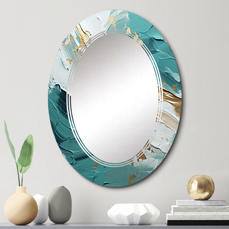 Luminosa - Miroir mural moderne ovale, 30 po x 20 po