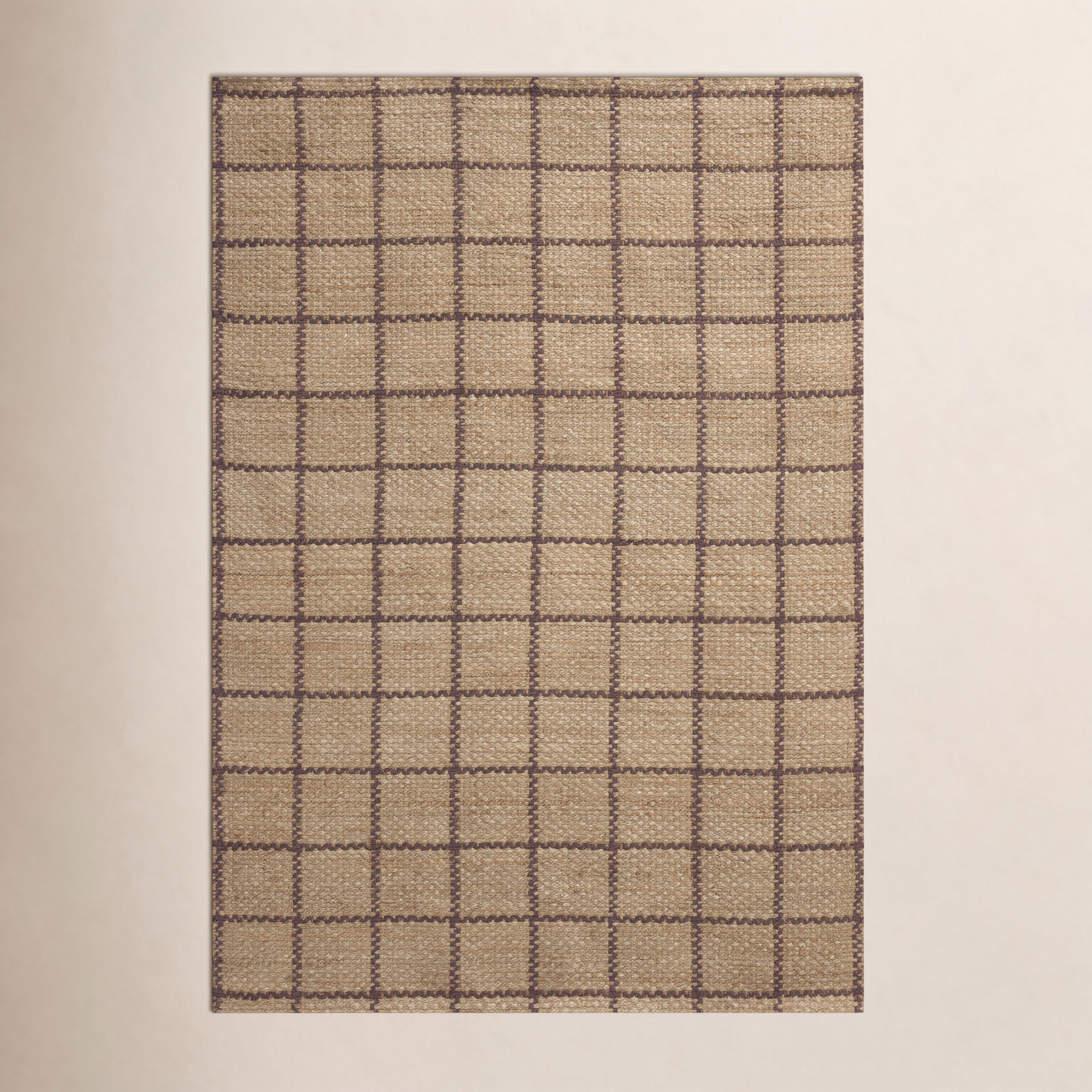 Fletcher Natural / Brown Area Rug, Rectangle 7'9" x 9'9"