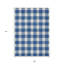 Tapis extérieur lavable à carreaux bleu marine et gris 9 pi x 12 pi