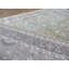 Tapis zone en laine gris/ivoire 6 pi 1 po x 8 pi 11 po one-of-kind à la main noué la Duena