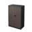Adjustable Shelf Folding Storage With Locking Doors, Black Steel Cabinet For Home Office, Garage, Solid Tube Shaft Metal Filing Shelf, Black, Easy To Assemble, Spring Loaded Door And