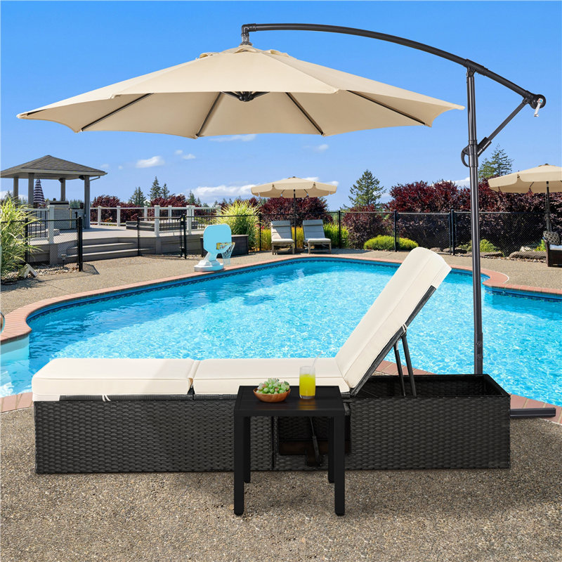 Square Metal Outdoor Side Table , 45cm W 45cm D