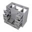 Meuble-lavabo 36 po sans lavabo, base d'armoire seulement, six tiroirs, diviseur de tiroir multifonctionnel, tablette réglable, gris-1177991486