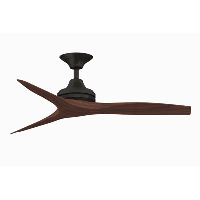 Spitfire 48 inch Indoor/Outdoor Ceiling Fan - Dark Bronze with Whiskey Wood blades
