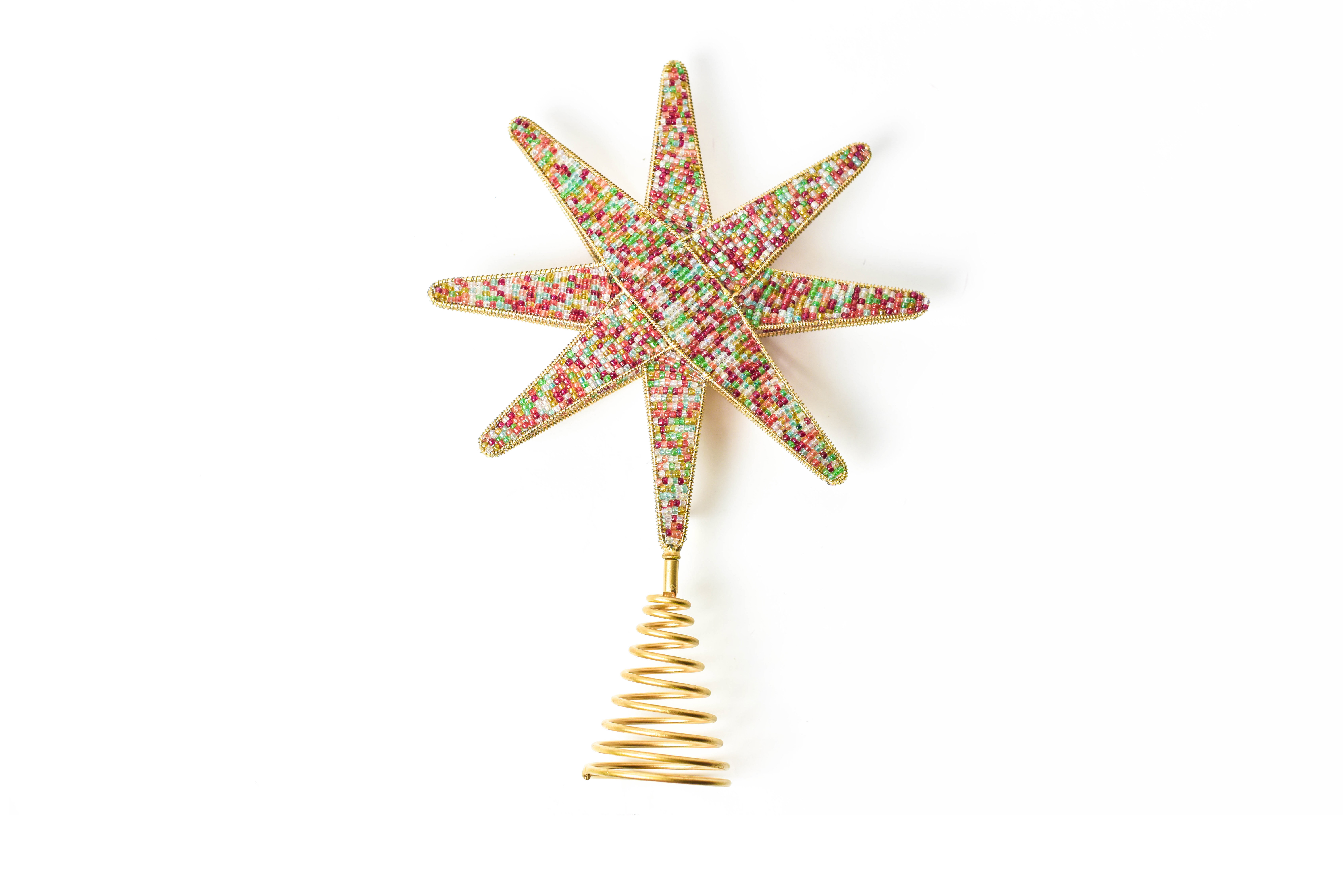 Coton Colors Multi Beaded 12 Tree Topper | Wayfair
