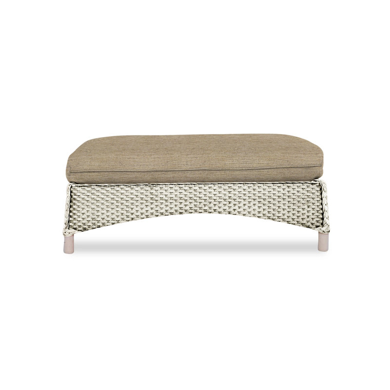 Mandalay Outdoor Ottoman, Demo Skyway, Linen