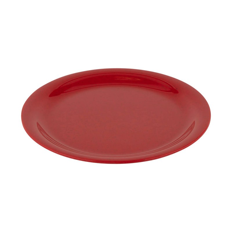 Assiette plate de qualité commerciale GET NP-9-RSP, 9 po, rouge (ensemble de 12)