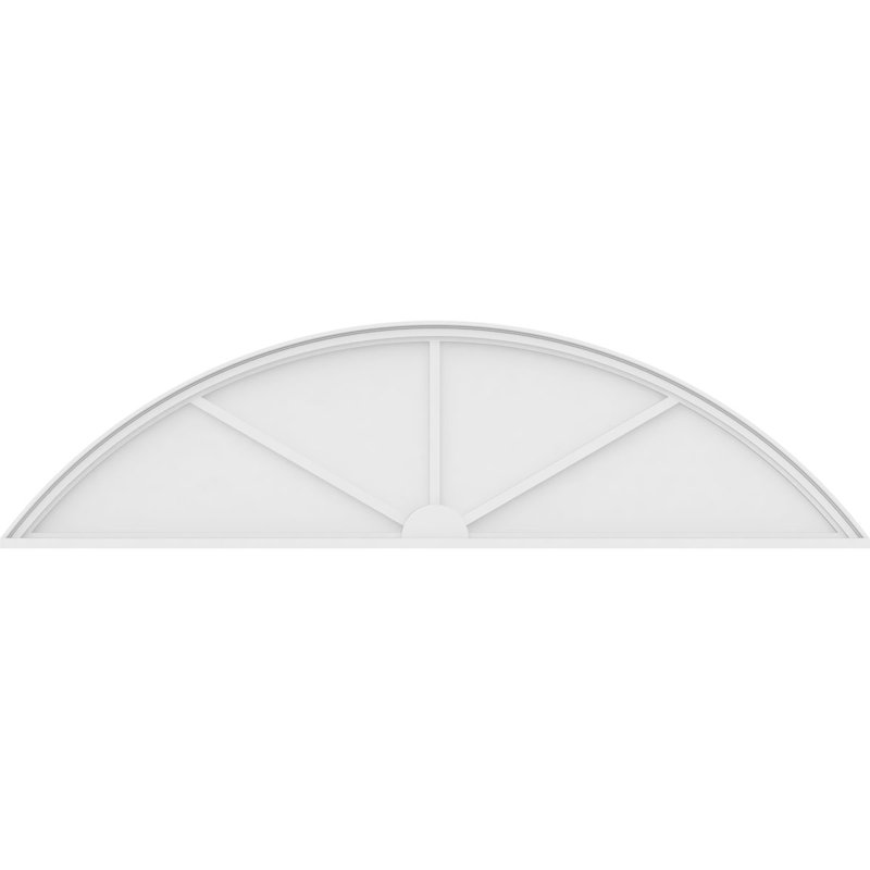 Fronton en PVC de qualité architecturale à 3 branches Se segment Arch, H 22 po x l 84 po x P 2 po