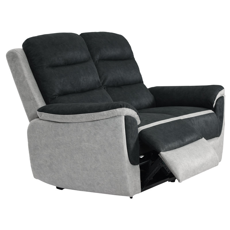 Nedelcho Fabric Reclining Sofa, 2