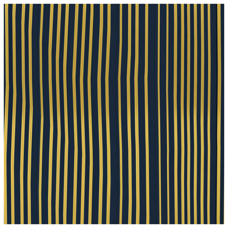 Rideaux de fenêtre à rayures noires et dorées, voilages et voilages à motif - 1 panneau, 50" x 80" - 1 Panel, Transparent