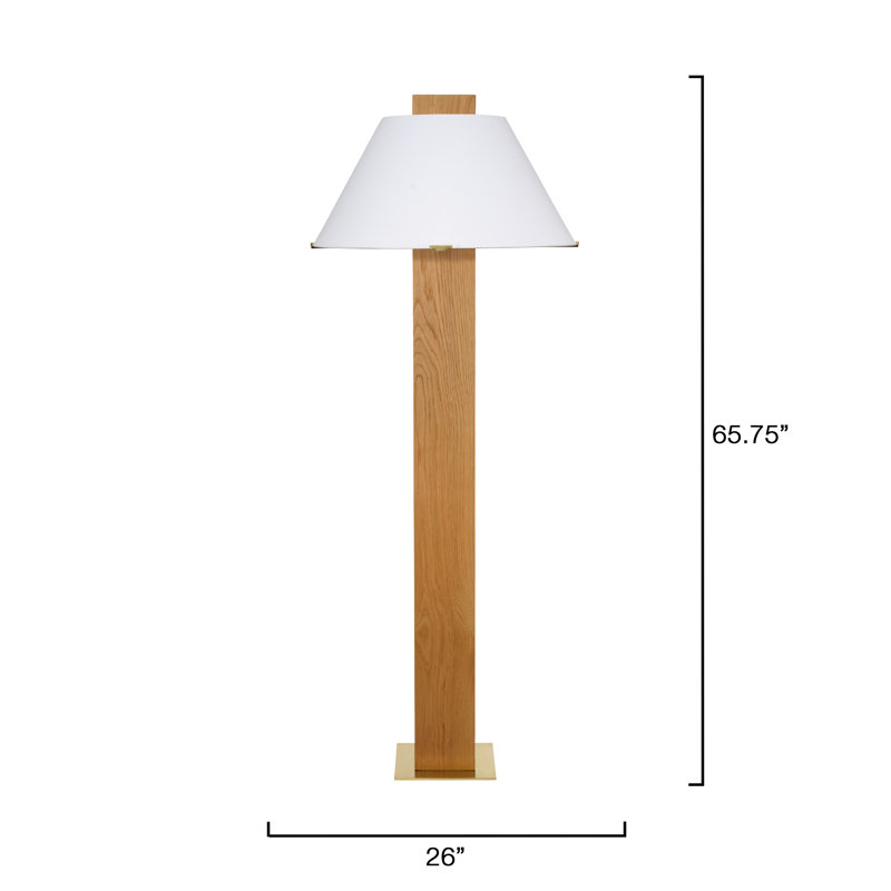 Craftsman Wood Floor Lamp, Natural Oak
