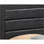 Très grand lit de rangement noir élégant avec style
