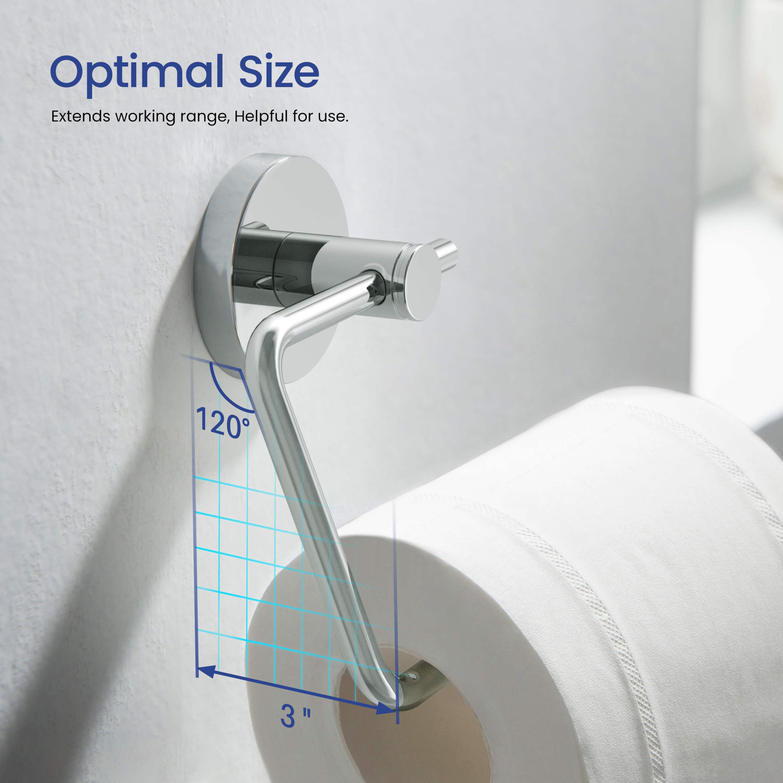Circular 5-Piece Bathroom Hardware Set, Chrome