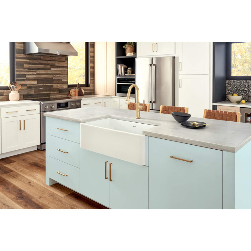 Fiamma 30" L x 20" W Farmhouse Kitchen Sink, White